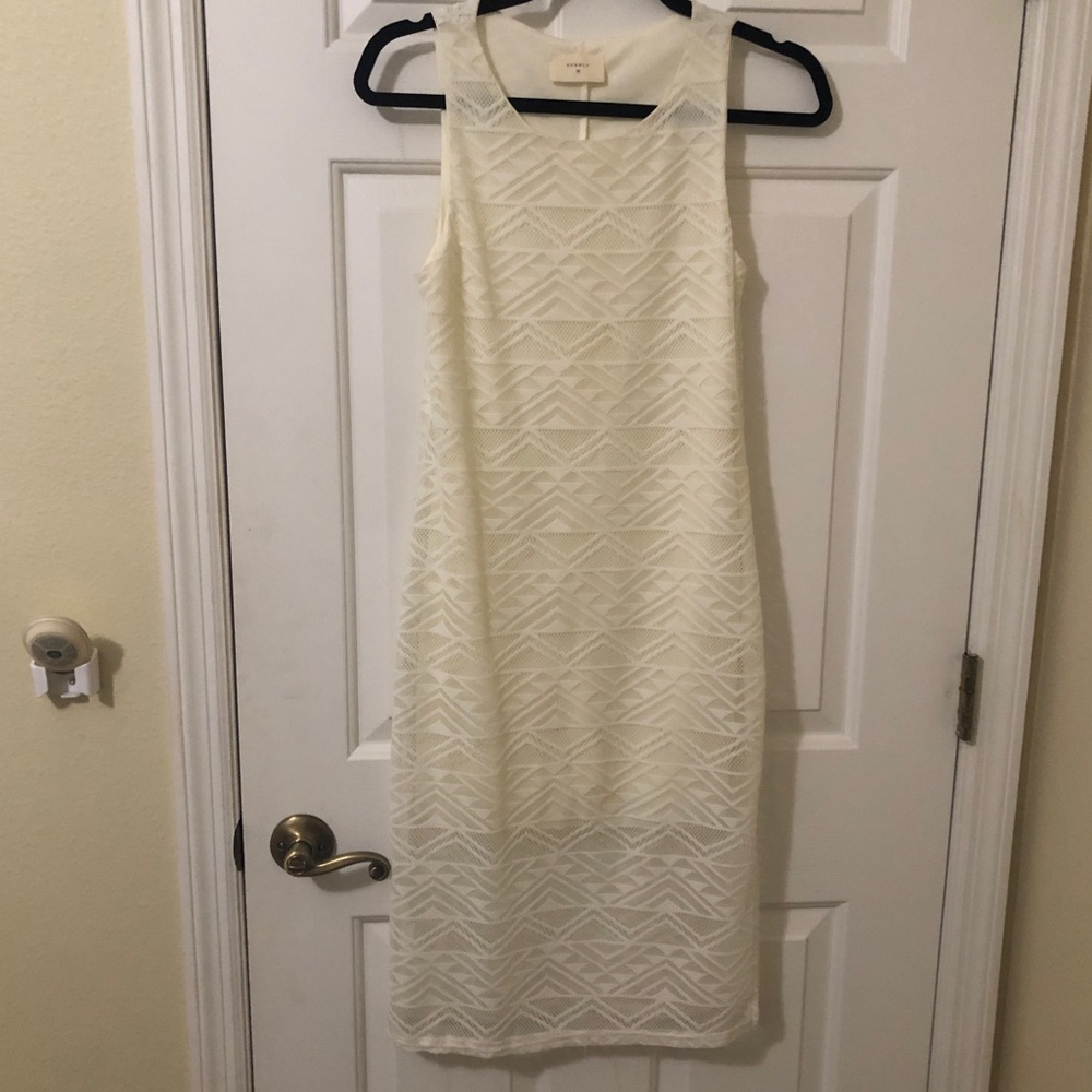 Everly Fitted Midi Dress | Aztec Print (NWOT)